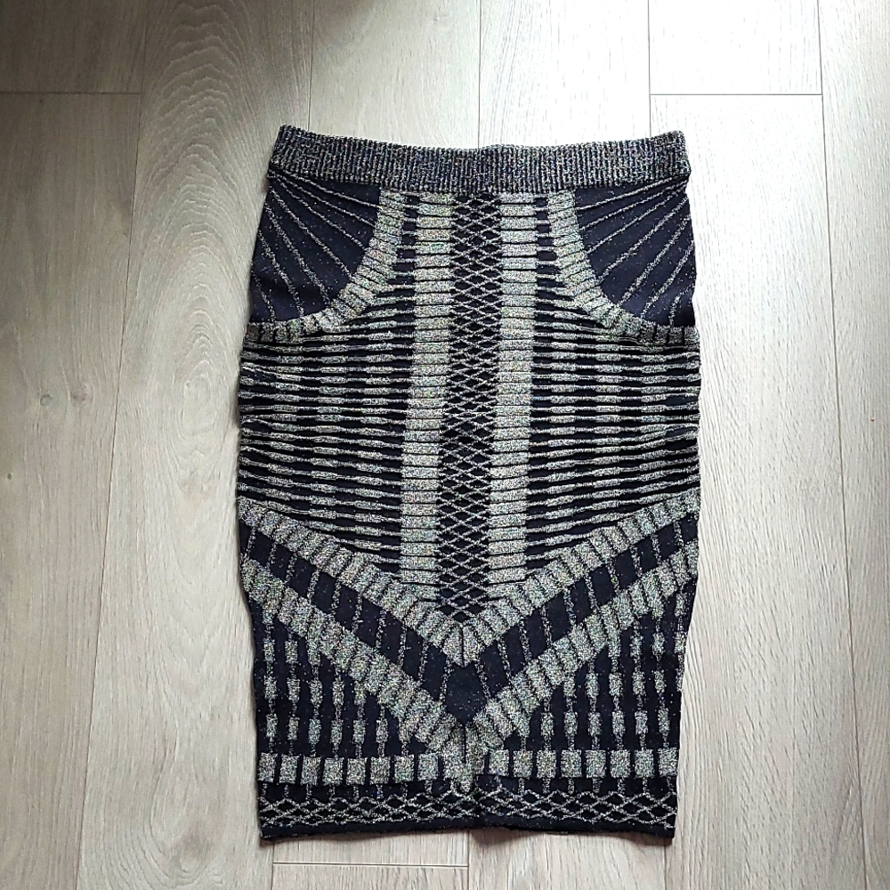H&M glittery pencil skirt